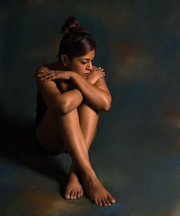 Seated figure study